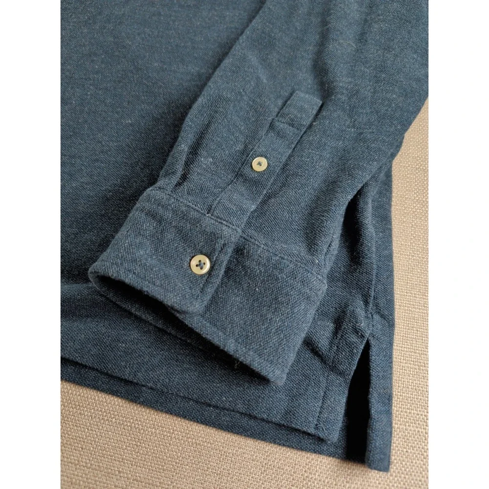 Polo Ralph Lauren Polo Shirt Mens XXL Blue Long Sleeve Pony Logo Cotton Rugby